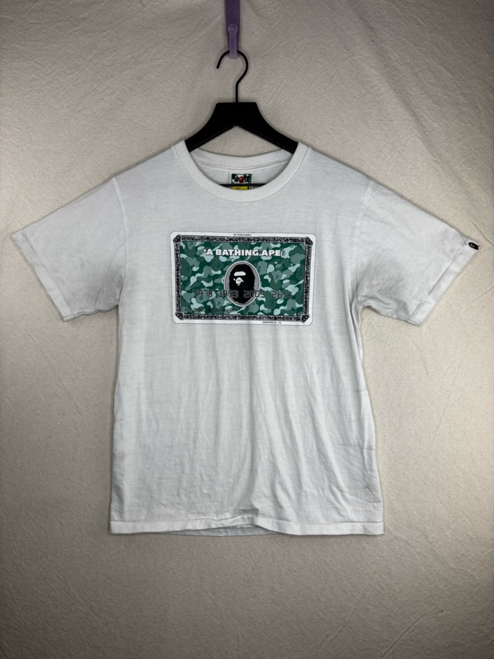 Bathing ape credit card shirt men’s small